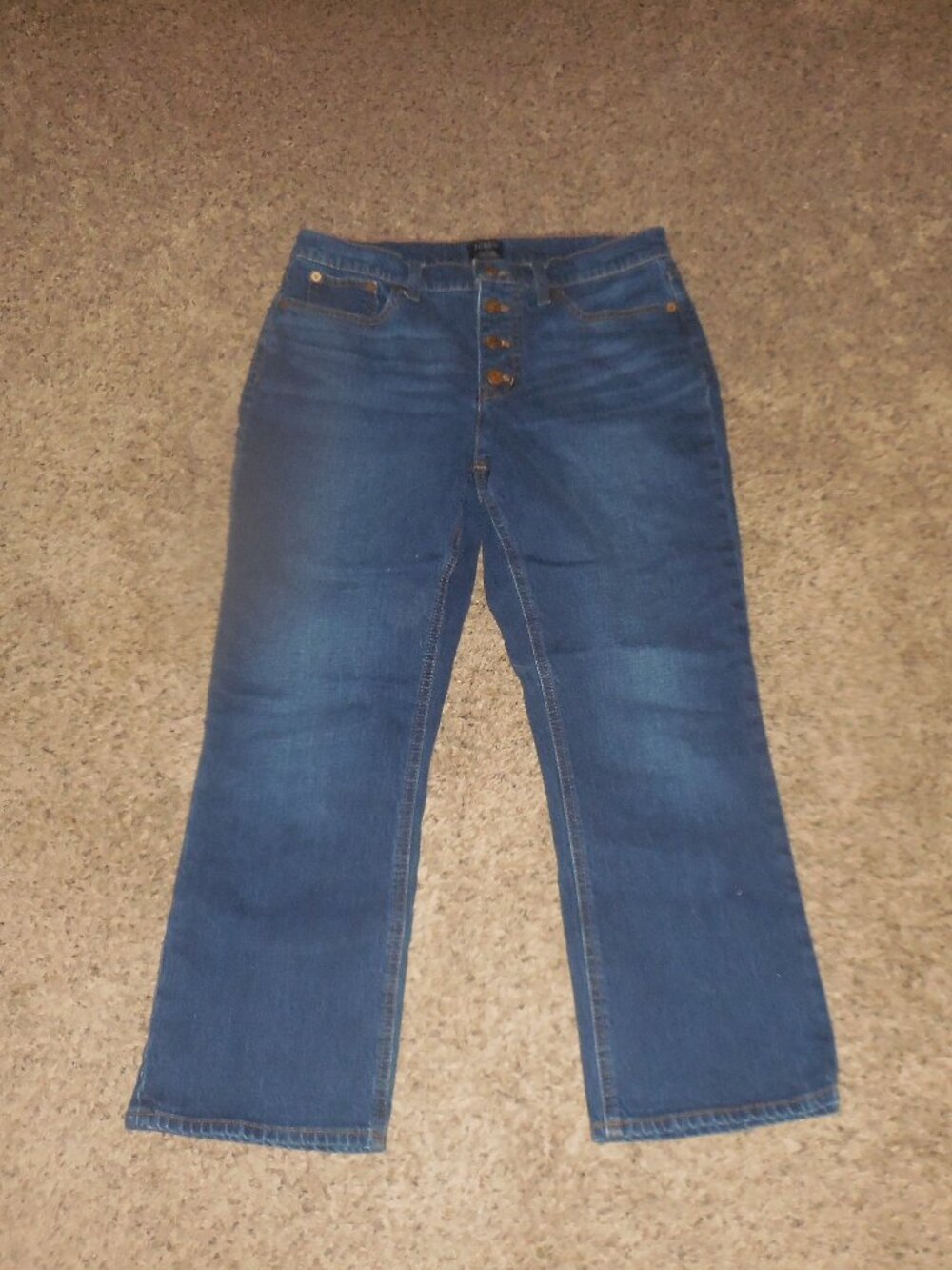 J. Crew Mid Rise Flare Crop Jeans 29